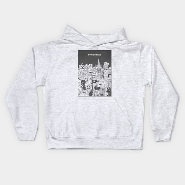 Squad Ghouls Kids Hoodie by joshln